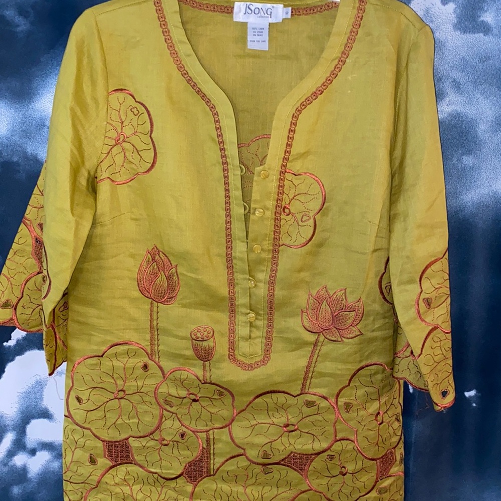 New:J Song Pant Set Color Must/Rust Size 10